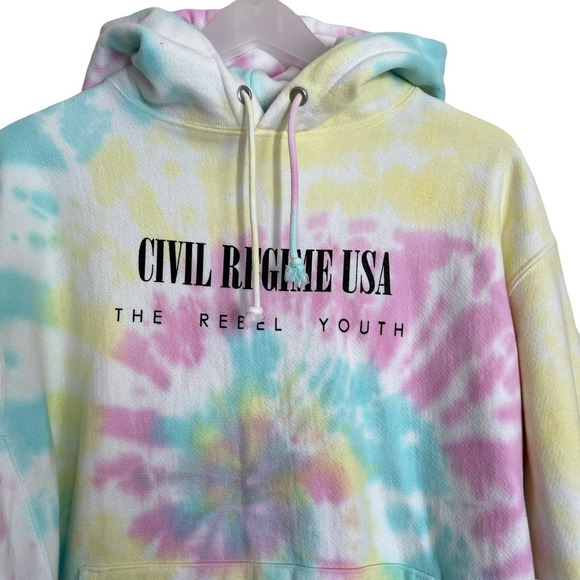 Civil Regime Tie Dyed Hoodie Sweatshirt - Picture 3 of 14